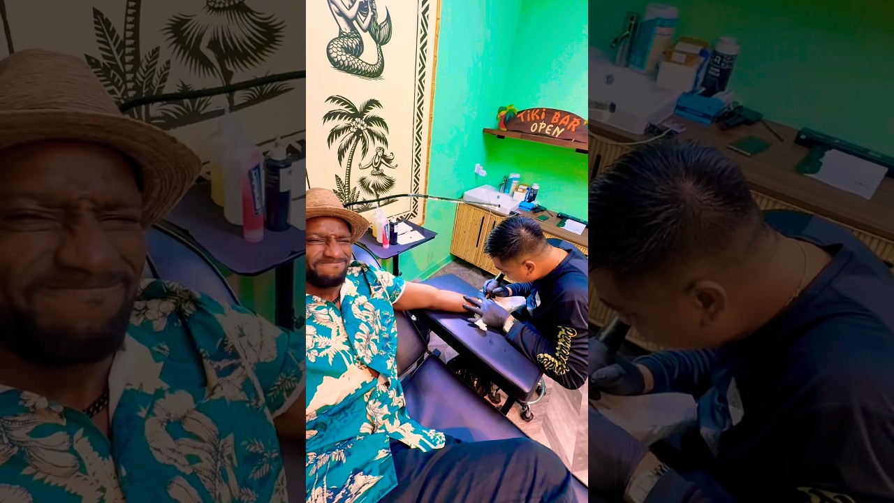 I got a tattoo on a cruise ship!🛳️ @m@margaritavilleatsea
