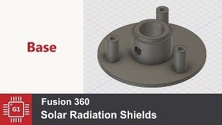 Fusion 360 - Профессиональная метеостанция, датчик температуры и влажности. (монтажная тарелка) screenshot 5