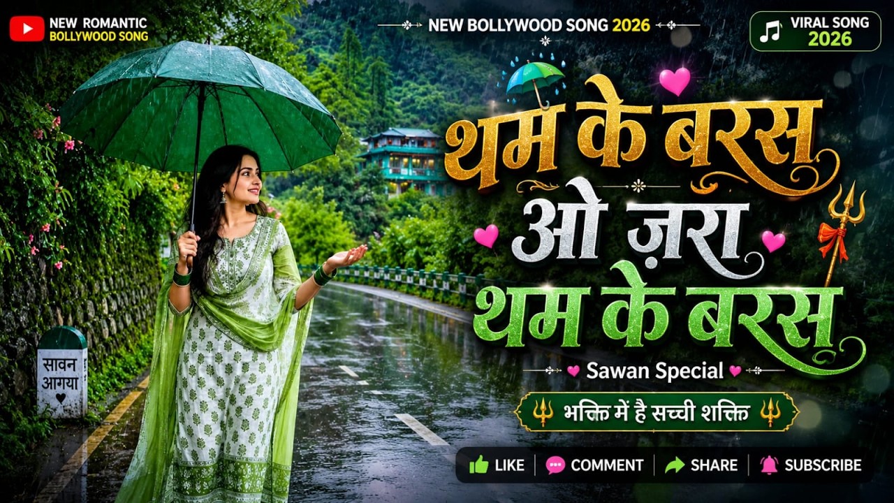 ❤️ थम के बरस ओ ज़रा थम के बरस ✨ Heart Touching Romantic Song | Hindi Cover Song 2026