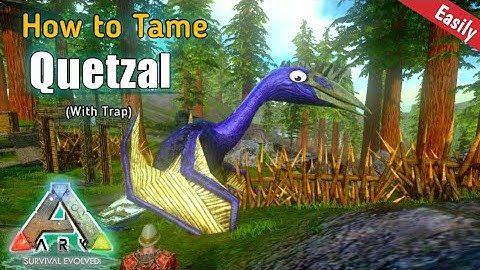 How to Tame a Quetzal Solo with Taming Trap - ARK: Survival Evolved Mobile | Ark Beginners Guide