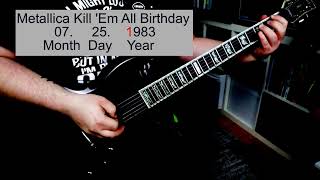 Metallica Kill 'Em All Birthday / Release Date Will It Riff? Old School Thrash Metal