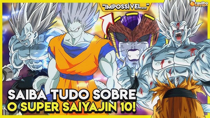 Goku atinge o poder de super saiyajin 10 infinito e supera Daishinkan 