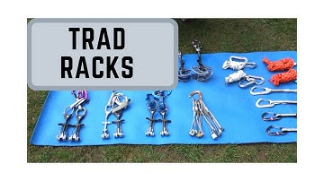 Trad Climbing Rack for Beginners and Experts (and equipment)