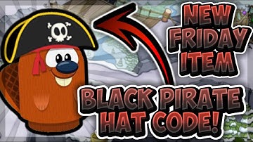 Box Critters Black Pirate Hat New Item Code