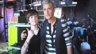 Ellen and Greyson Chance Chat Backstage(08/09/10)