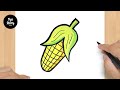 #625 How to Draw a Corn - Easy Drawing Tutorial