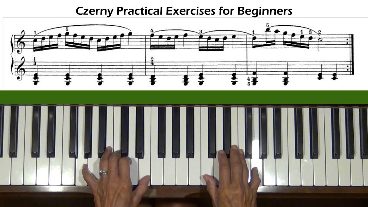 Czerny Practical Exercises for Beginners Op. 599, No. 27 Piano Tutorial