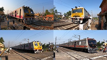 [5 in 1] Amazing multicolored Different Model Emu Local Train Furious Moving Through Out Railgate