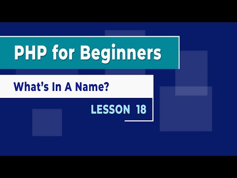 PHP for Beginners - Lesson 18 - What's in a Name Coding Challenge Solution