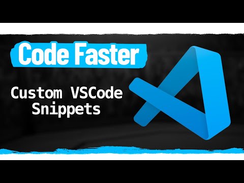 वीडियो: आप वीएस कोड स्निपेट कैसे बनाते हैं?