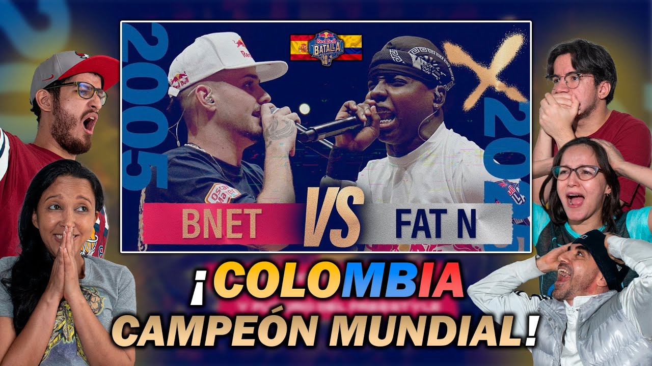 🥳 ¡SOMOS CAMPEONES MUNDIALES! 🇨🇴 - COLOMBIANOS REACCIONAN a FAT N vs BNET [RED BULL NUEVA HISTORIA]