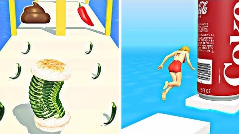 ➡️ Sandwich Runner  🆚️ Squeezy Girl ! Satisfying and Relaxing ASMR  Games