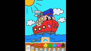 Transport coloring pages
