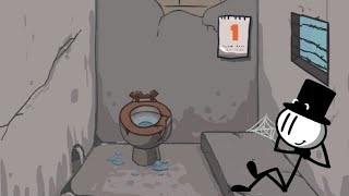 Helping stickman to escape prison gameplay 1