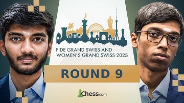 FIDE Grand Swiss 2025 | Round 9 | Gukesh, Arjun, Pragg, Vidit, Divya