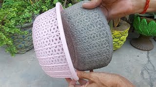 How to Make pot easily from basket at home