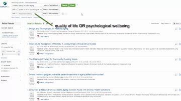 Finding Gerontology Articles Using Ageline