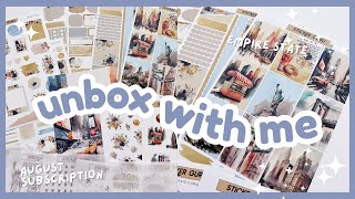 UNBOX WITH ME! | Empire State Stationery Subscription Box by Sticker Guru 🗽🏙️ | August Sub Box