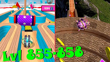 Going Balls Super Speedrun New update gameplay Levels 855-858