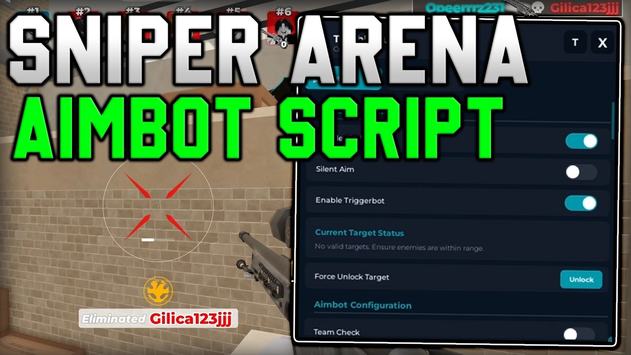 [💥ОБНОВЛЕНИЕ] Новый скрипт для Sniper Arena: аимбот, аура убийства, режим Бога [Roblox 2026]