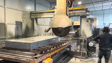 Automatic Granite Kerbstone Machine Line:Cutting,Slicing,Chamfering,Flaming,Discharging Machine