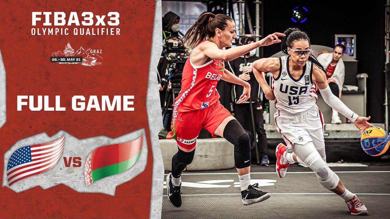 USA v Belarus | Women's - Full Game | FIBA 3x3 Olympic Qualifier | 3x3 Basketball