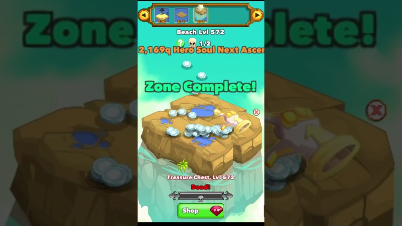 Level 534 to 592 in 30 Seconds | Clicker Heroes Idle Game Madness 