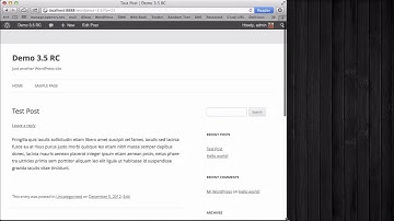 WordPress 3.5 New Look