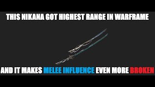 This NIKANA is best MELEE INFLUENCE weapon in Warframe! Melee trough walls!