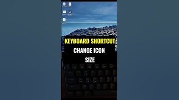 CHANGE Desktop Icon Size INSTANTLY with this Shortcut! #windows #icons #size #tricks