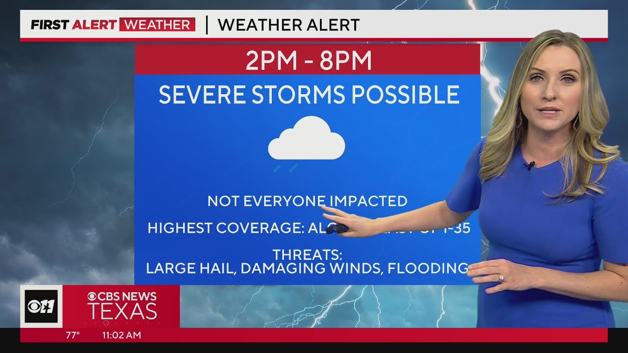Severe storms possible across North Texas - YouTube