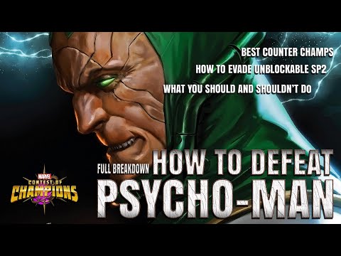 How To Easily Defeat PSYCHO-MAN [ Uncollected & Cavalier ] | Marvel Contest Of Champions