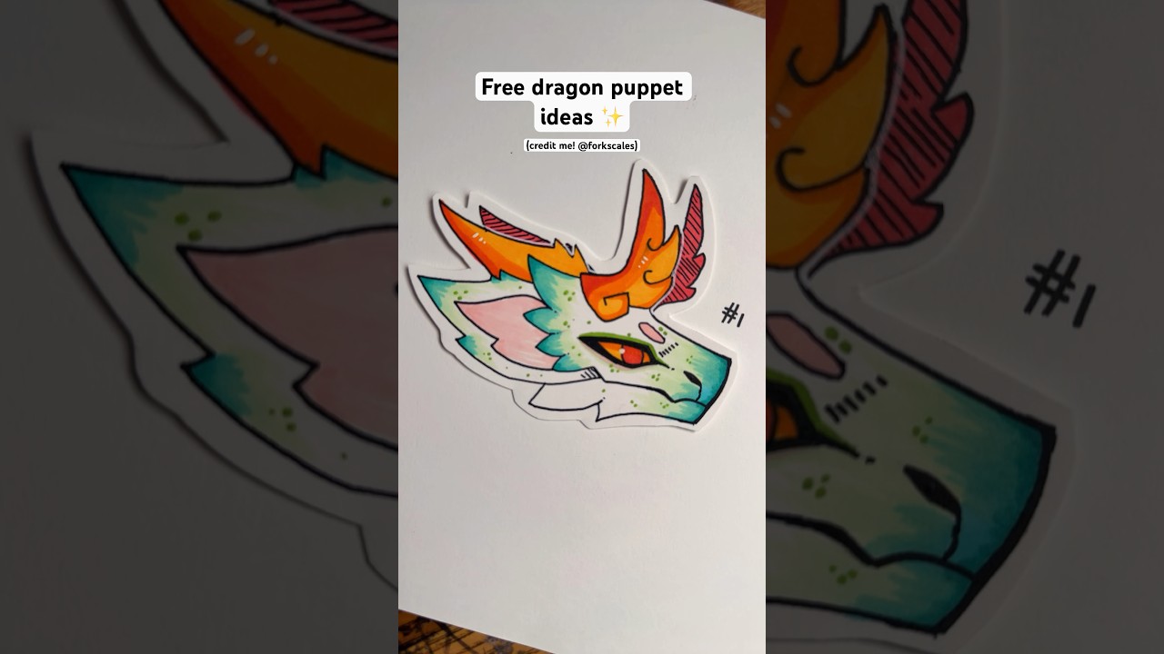 Free Dragon Puppet Ideas! ✨ (credit me!) 