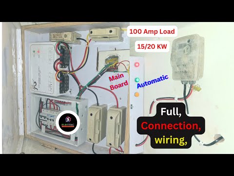 How to Make 100 Amp Electrical Main Board full Connection Wiring Automatic Systems.