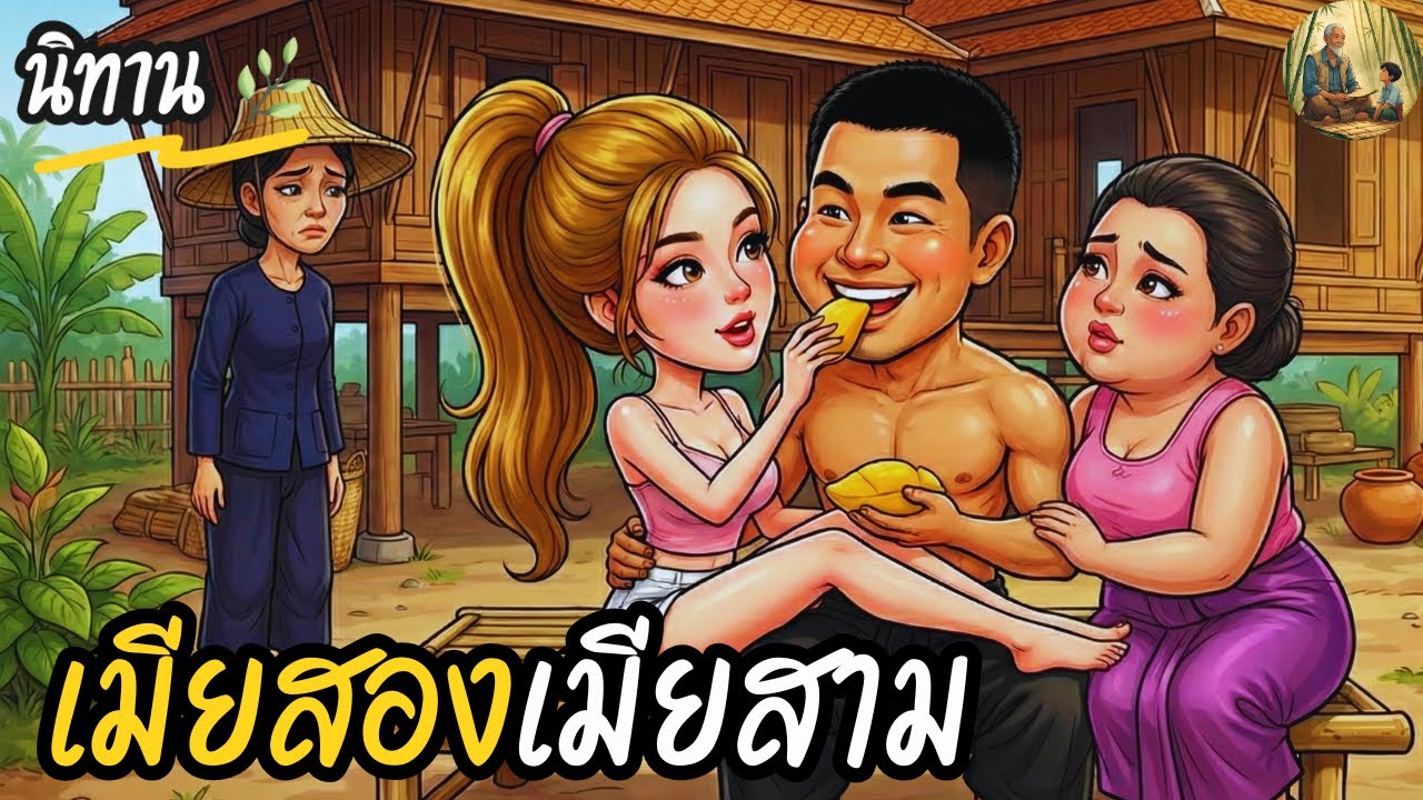 นิทาน | เมียสองเมียสาม | คำปันตัดสินใจมีเมียเพิ่มเป็นสองและสาม ในวันที่จันทร์เพ็ญมอบความสุขให้ไม่ได้
