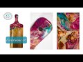 Decorate a cheese board with resin | Oil paints | Faux Rizzle | Functional Art | Charcuterie board