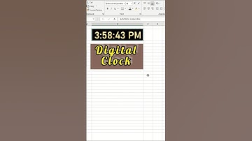 Creating a Dynamic Digital Clock in Excel: Time Functions & Formatting