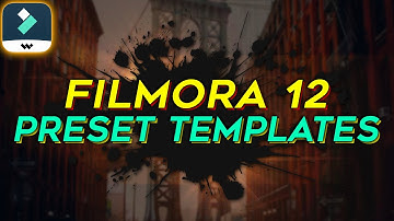 FILMORA 12 | NEW PRESET TEMPLAES | HOW TO EDIT FILMORA 12 CREATE TEMPLATES TUTORIAL [HINDI]
