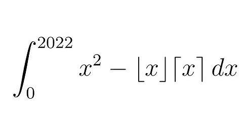 MIT - Integration Bee 2022 - Qualifying Round - Question 3