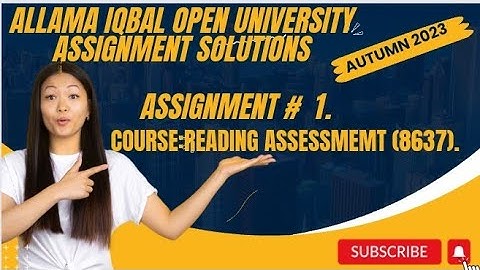 code 8637|AIOU SOLVED ASSIGNMENT#1|Aiou|Autumn 2023|Reading Assessmemt|B.A ,B.ed|#2023#aiou#8637