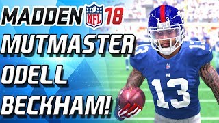 MUT MASTER ODELL BECKHAM! INSANE DIVING CATCH! BEST WR IN MADEN! - Madden 18 Ultimate Team