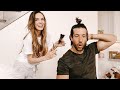 CUTTING OFF HAIR PRANK, GONE WRONG! IN LITERAL SHOCK THAT MY WIFE DID THIS