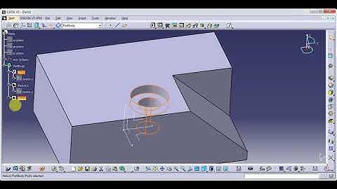 CATIA V5/V6 TUTORIALS || HOLE PART-2 || PART MODEL