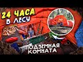 24 ЧАСА В ЛЕСУ  - ПАЛАТКА ПОД ЗЕМЛЕЙ | DIY