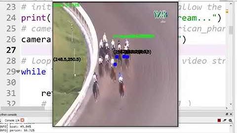 Real time Object detection and Show coordinates using caffeModel and MobilNet