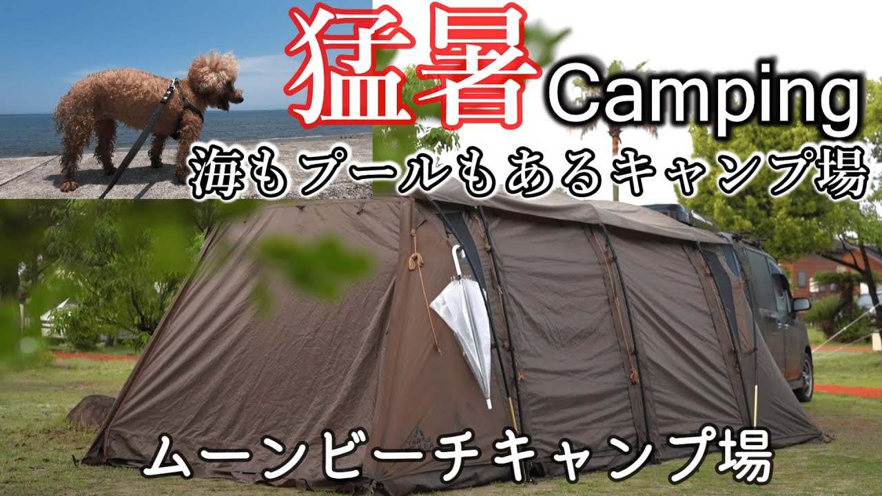 Camping with my dog | Record heat and Japanese noodle dishes - YouTube