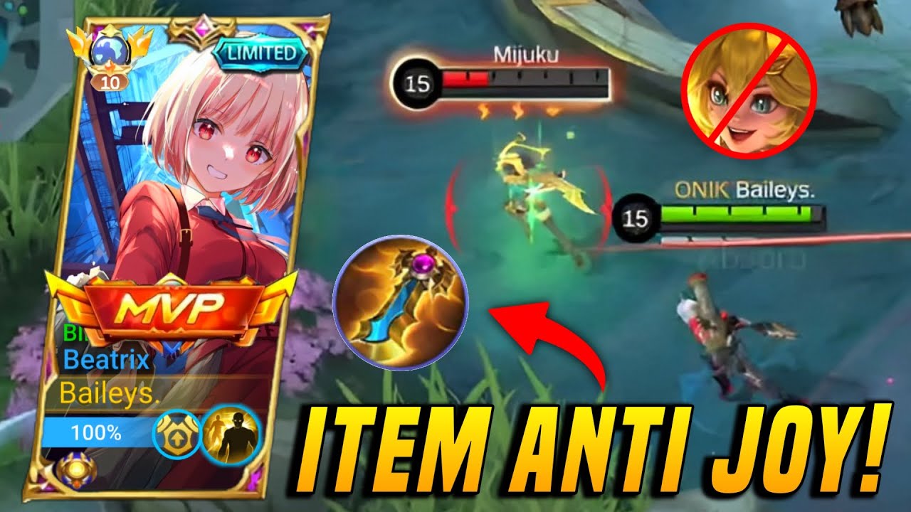 BEATRIX DI COUNTER JOY? BIKIN ITEM INI! | Mobile Legends Bang Bang