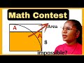 A Nice geometry math question| find area of the red shaded portion.