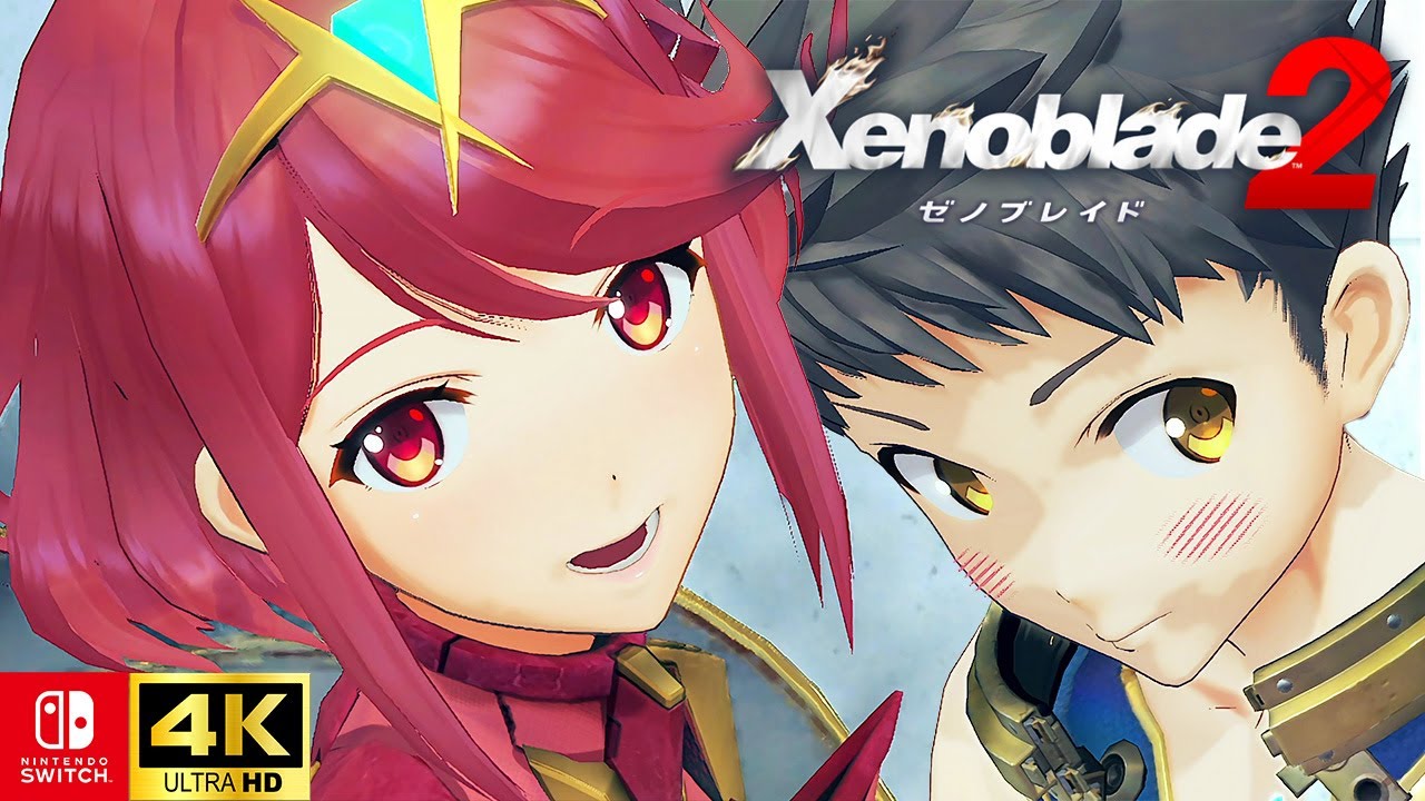 4K) Xenoblade Chronicles 2 Cutscenes & Boss Fights Chapter 5 Rex