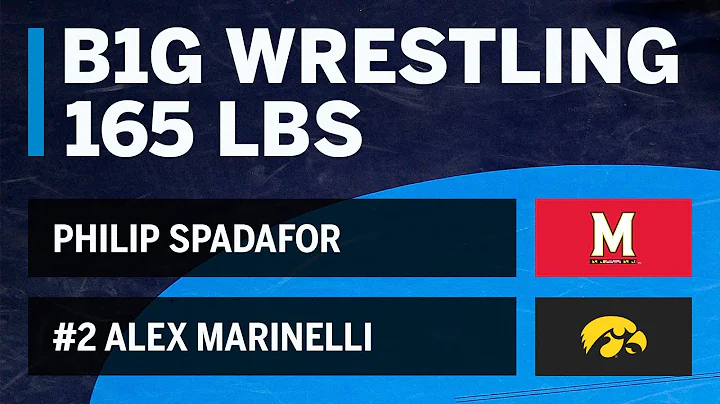 165: Philip Spadafora (Maryland) vs. #2 Alex Marin...